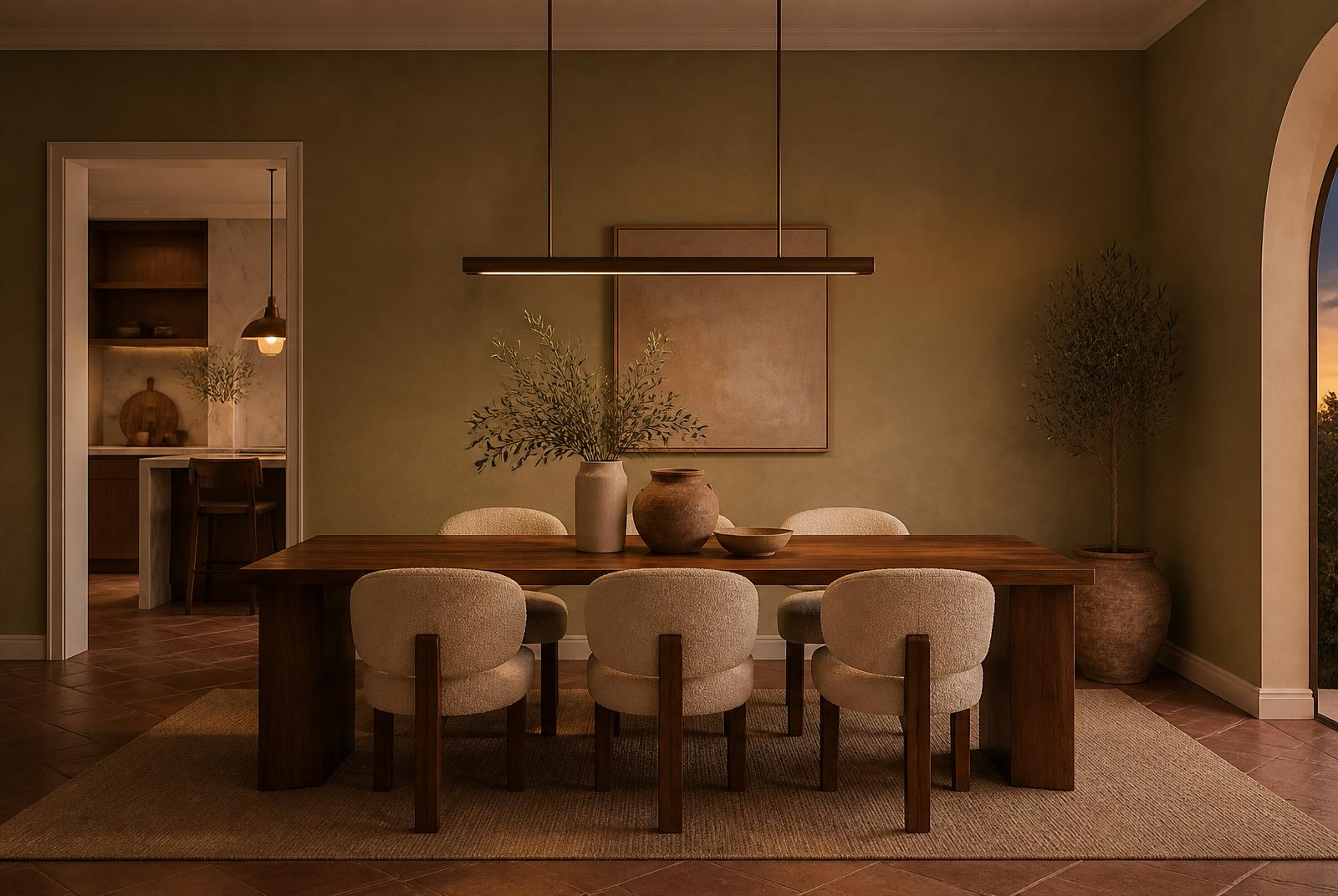 Completed dining room