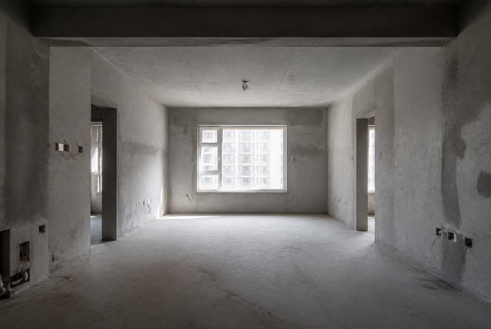 Living room at shell stage