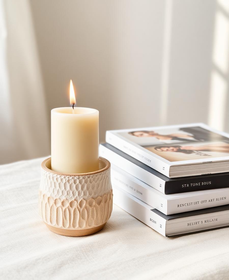 Ceramic Pillar Candle