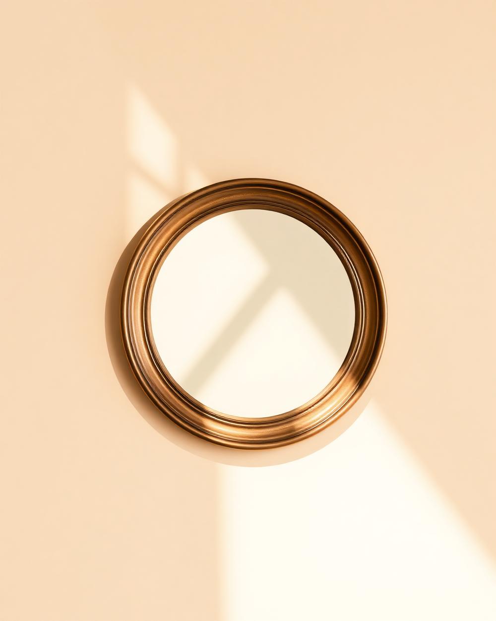 Bronze Round Mirror